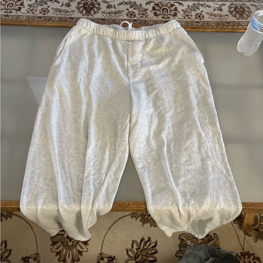 American Eagle Outfitters Kids Light Gray Sweatpants